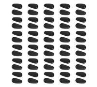 Pack of 30 Pairs Black Silicone Nose Pad Adhesive Anti Slip Cushions for Eyeglasses and Shades 1mm Thick