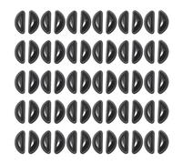 Pack of 30 Pairs Black Silicone Nose Pad Adhesive Anti Slip Cushions for Eyeglasses and Shades 1mm Thick Silicone Nose Pads for Glasses