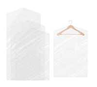 Pack of 30 Plastic Clothes Covers - Dry Cleaning Bags for Garment and Suit Covers - 60 x 90cm/60 x 120cm/60 x 150cm Hanging Clothes Protectors