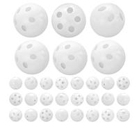Pack of 30 rattle balls for sewing, white, squeaker for sewing, rattle balls inserts, rattle boxes, noise maker, squeaker rattle balls for animal doll, rattles, plush rings, squeaker (24 mm)