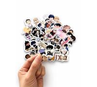 Pack of 30 Stickers Stickers Japanese Cartoon Kawaii BL Mixed Couples Popular Manga Sticker Vinyl Cute Sticker for Laptop Scrapbooking Skateboard Water Bottle