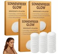 Pack of 30 Sun Free Glow Patch, Sreless Tanning Nano Microneedle Patch, Self-Tanning Sticker, Activates the Body's Own Melanin Production for Even and Long-Lasting Complexion (3 Box)