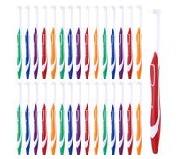 Pack of 30 Tuft Toothbrushes, Tufted Toothbrush, Ultra Soft, Interspace Single Tufted Toothbrushes, Detail Cleaning Wisdom Toothbrush for Teeth Cleaning in Detail, 5 Colours