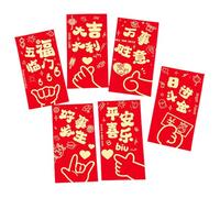 Pack of 30 User Friendly Recyclable Red Envelopes with Assorted Pattern Ideal for New Year Lucky Money Distribution at Family Event Coppers Envelopes