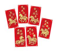 Pack of 30 User Friendly Recyclable Red Envelopes with Assorted Pattern Ideal for New Year Lucky Money Distribution at Family Event Coppers Envelopes