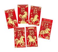 Pack of 30 User Friendly Recyclable Red Envelopes with Assorted Pattern Ideal for New Year Lucky Money Distribution at Family Event Family Envelopes