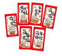 Pack of 30 User Friendly Recyclable Red Envelopes with Assorted Pattern Ideal for New Year Lucky Money Distribution at Family Event Family Envelopes