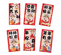 Pack of 30 User Friendly Recyclable Red Envelopes with Assorted Pattern Ideal for New Year Lucky Money Distribution at Family Event Coppers Envelopes