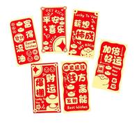 Pack of 30 User Friendly Recyclable Red Envelopes with Assorted Pattern Ideal for New Year Lucky Money Distribution at Family Event Coppers Envelopes