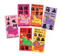 Pack of 30 User Friendly Recyclable Red Envelopes with Assorted Pattern Ideal for New Year Lucky Money Distribution at Family Event Family Envelopes