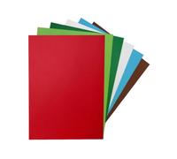 Pack of 300 A4 Assorted Christmas Coloured 160gsm Craft Card Sheets - 6 Colours (50 Each)