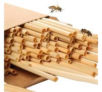 Pack of 300 Nesting Sleeves for Insect Hotel, 20 cm Long, Diameter 3-5 mm, Nesting Sleeves for Wild Bees, Insect Hotel Filling Material, Nesting Tubes for Wild Bees, Wheat Stalks Filling