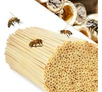Pack of 300 Nesting Sleeves for Insect Hotel - 20 cm Long Nesting Sleeves for Wild Bees - High-Quality Filling Material for Insect Hotel - Perfect Nesting Aids for Bee House - Ideal as Wheat Stalks