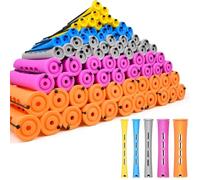 Pack of 300 Perm Rollers, Small Hair Rollers in 5 Sizes, Hair Rollers with Elastic Band for Long & Short Hair, Natural Large Medium Small Curls, 0.7/0.9/1.5/1.9/2.2 cm