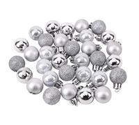 Pack of 32 25mm Silver Baubles