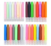 Pack of 32 Candle Pens, Magic Puffy Pens, 3D Art Safe Pen, 3D Printing Bubble Pen Watercolor Pen, Magic Decor Drawing Pens for Greeting Birthday Cards Kids DIY Birthdays Stationery, 10ml