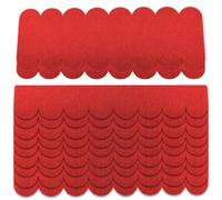 Pack of 32 Roof Shingles for Bird House, Mini Roof Film, Self-Adhesive, Felt Roof Shingles, 30 cm, DIY Roofing Felt for Bird House, Nesting Box, Rabbit Hutches, Insect Hotel (Red, 1)