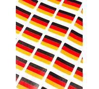 Pack of 32 Small Mini 20x12mm Germany German Country Flag Stickers Sticky Labels