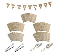 Pack of 35 Candy Bar Accessories, Set Candy Bar Carts, Candy Bar Decoration Accessories, Suitable for Candy Parties, Candy Trolley