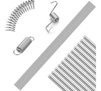 Pack of 35 Spring Steel Wire, Stainless Steel Wire, 0.8 mm, Spring Steel, Straight Wire, 400 mm, Stainless Steel Spring Wire, Solid Hard Wire, Metal Rod, Hard Wire for DIY Crafts, Metal Rods for