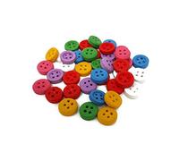 Pack of 35 Trimits Small Craft Buttons x 10mm - Assorted Colours