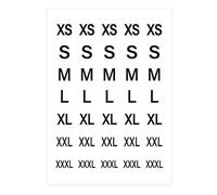 Pack of 350 Clothing Size Labels Waterproof Adhesive Sticker Suitable for Apparel Inventory Management Systems Colorful Size Labels for Clothing