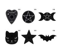 Pack Of 36 Black Magic Spell Candle Holders - Assorted Designs