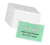 Pack of 36 Clear Adhesive Pouches Label Pockets for Warehouse and Home Organization with Clear Views Features Home Label