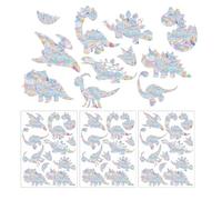 Pack of 36 Dinosaur Rainbow Stickers, Sun Catcher Stickers, Prism Window Stickers, Rainbow Window Film, Suncatcher Stickers, Anti-Collision Window Stickers, Electrostatic Adsorption