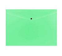 Pack of 36 Janrax A3 Green Document Wallets - Button Stud Folder