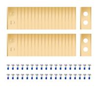 Pack of 36 Replacement Blades Compatible with All Worx Landroid, LandXcape, Einhell, Eufy, TerraMow, ECOVACS Robotic Lawnmowers, Robust Titanium Replacement Blade, Includes Screws with Safety Paint