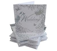 Pack Of 36 Simon Elvin Wedding Day Invitations - Silver Scroll Design - DP214N