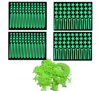 Pack of 365 Luminous Stars Self-Adhesive Stars and Moon Stickers for Children's Room, Fluorescent Stars for Darkness, Luminous Decoration for Bedroom and Living Room