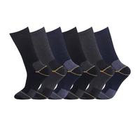 Pack Of 3Men Heavy Duty Diabetic Work Sock Over The Calf Work Socks- Black Multi 6-11