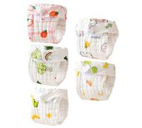Pack of 3pcs / 5pcs 0-12 Months Baby Diapers and Absorbent Nappies for Sensitive Skin and Four Season Use Baby Cotton Diapers