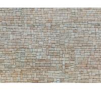 Pack of 3x 3D Cardboard Sheet OO/HO Lime Stone Wall 25x12,5 cm Noch 56642