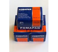 Pack Of 3x Fomapan 200 Creative 135 36exp 35mm Black & White Film