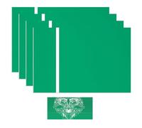 Pack of 4 20 x 30 cm Green Acrylic Signs for Laser Engraving, Personalised Plastic Signs Made to Measure for Home, Office, Shop, Green Panel with White Engraved
