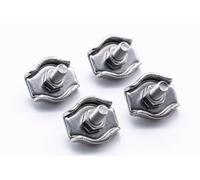Pack of 4 - 3mm A4 316 Stainless Steel Simplex Wire Rope Clamps (3mm - 4pcs)