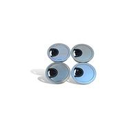 Pack of 4 60 mm Metal Desk Cable Tidy Outlet Grommet Cable Hole Cover Socket Chrome Colour