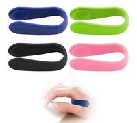 Pack of 4 Acupressure Clips for Migraines & Stress - Acupressure & Acupuncture Ring Set, Portable Acupressure Rings & Acupressure Bracelets for Natural Relief of Pain & Anxiety