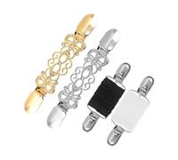 Pack of 4 Alloy RCA Clips, Elegant Style Clips for Clothing, Simple Style Waist Clip for Adjusting Scarves, Sweaters, Jackets and Dresses (Two Styles)