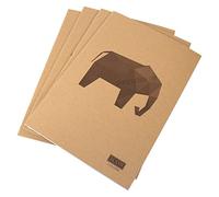 [Pack of 4] Animal Large A3 Plain White 110gsm Paper Notebooks 80 Page Drawing Sketching Books