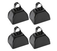 Pack of 4 Antirust Cheering Instruments Cowbell Set for Rallies Pet Collar Tracking Devices and Party Fun Additions Noise Makers
