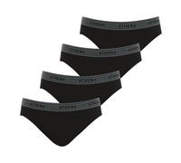 Pack of 4 Basic Briefs in Cotton black + black + black + black