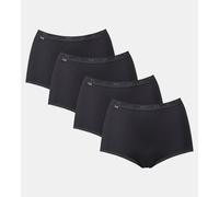 Sloggi – Women's Briefs – Basic+ Maxi – Cotton, Soft Gusset – 4 Pack Various Colours