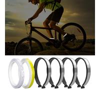 Pack of 4 Bicycle Trousers Clips, Reflective Trousers Clips, with 2 Rolls 10 mm x 8 m Reflective Stickers, Reflectors PVC Coated Bicycle Clips, Bicycle Ankle Bands for Men Women Cyclists