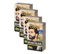 (Pack of 4) Bigen Men's Beard Colour B104 Natural Brown - No Ammonia Formula with taurine & Olive Oil - Excellent Gray Hair Coverage