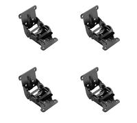 Pack of 4 Blackmetal Bending Parentheses Identity Locking 0 180 Degree Modifiable for Various Furniture Applications Including Chairs Shelves Heavy Duty Gate Hinge