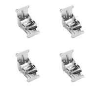 Pack of 4 Blackmetal Bending Parentheses Identity Locking 0 180 Degree Modifiable for Various Furniture Applications Including Chairs Shelves Heavy Duty Gate Hinge